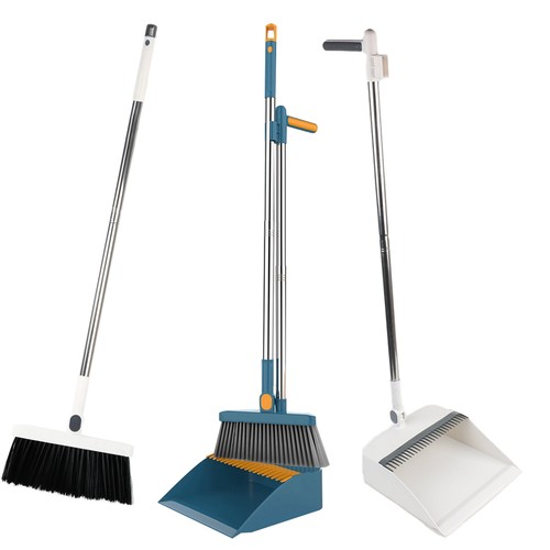 Strong long handled - long, dustpan