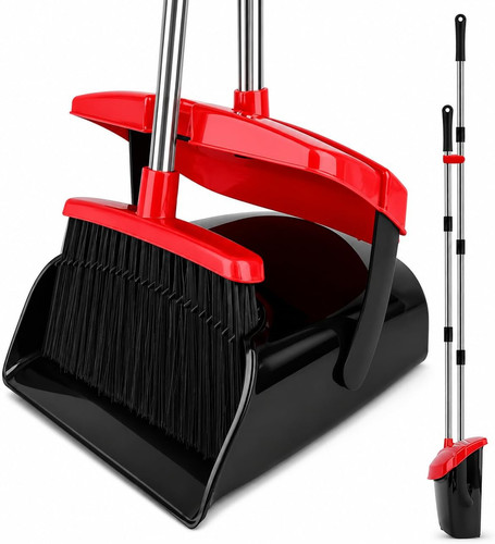 Broom and dustpan set - broom,