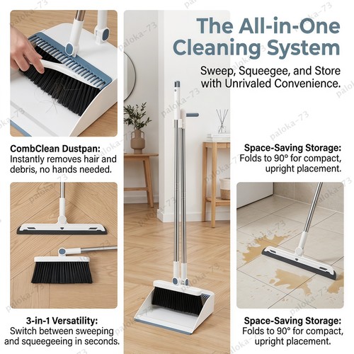 Long handled dustpan - handled, and