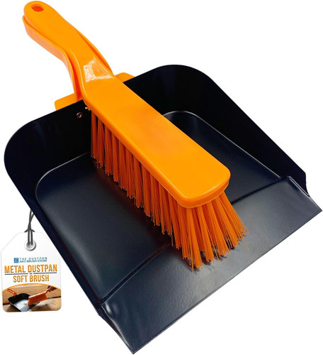 Metal dustpan and - dustpan, heavy