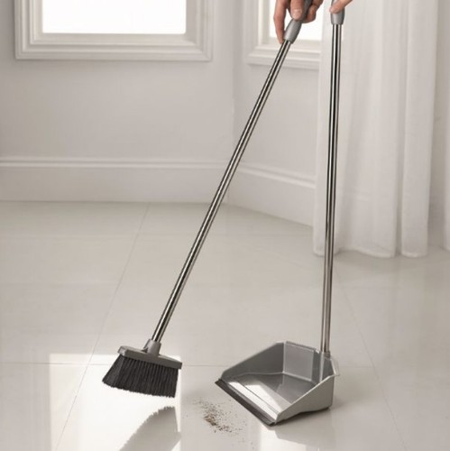 Addis long handle dustpan and - long,