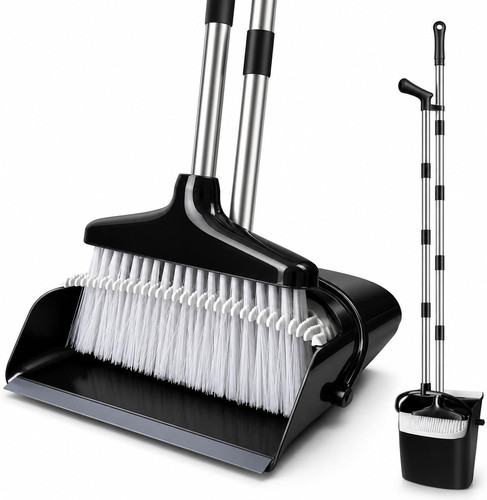 Long handled dustpan and - handled,