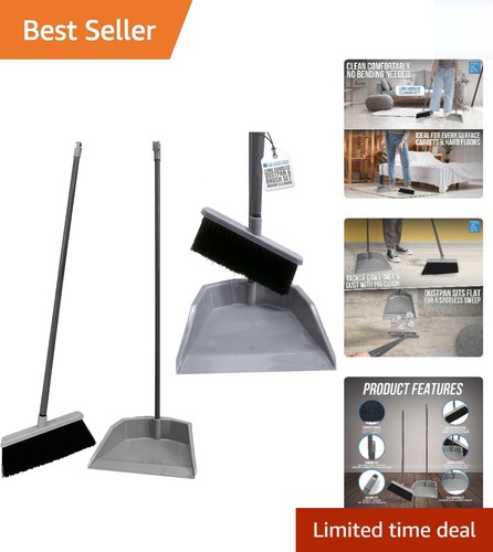 Ergonomic long handled dustpan - handled,