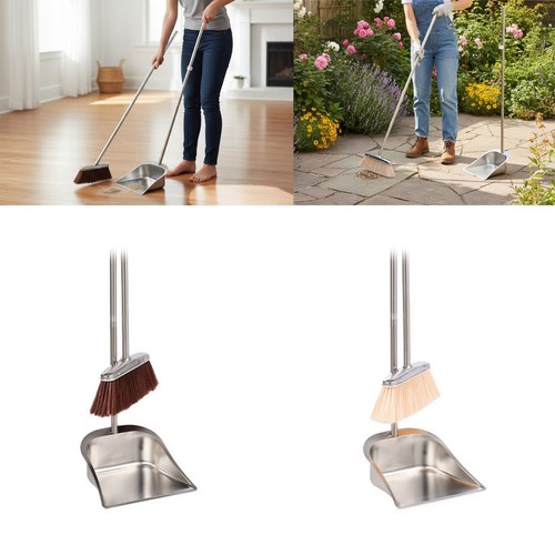 Metal dustpan and - dustpan, sets