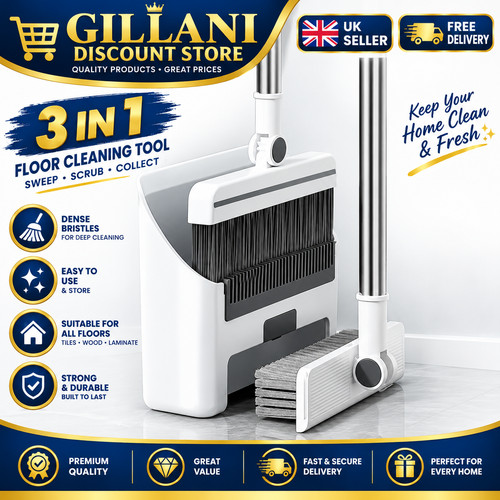 Dustpan and brush combo set - and,