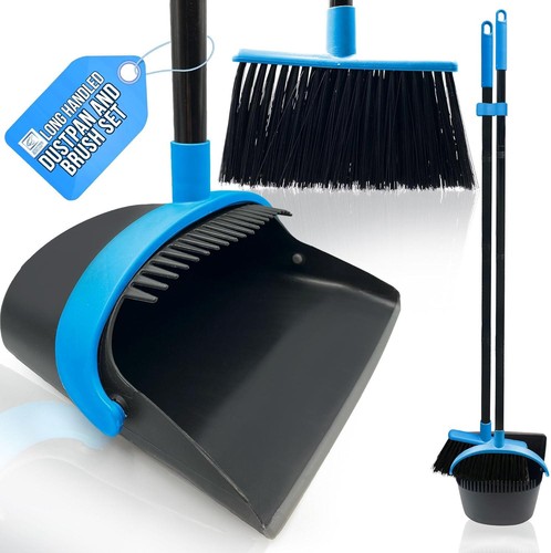 Long handle dustpan and - handle, brush