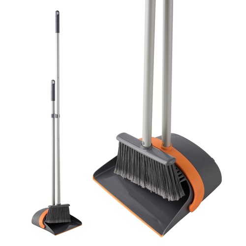 Long handled dustpan and brush - and,