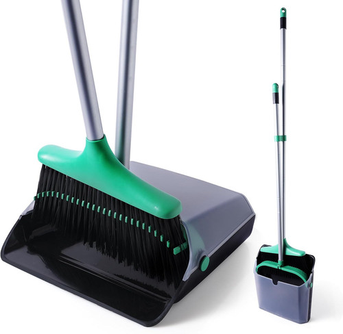 Long handled dustpan and - dustpan,