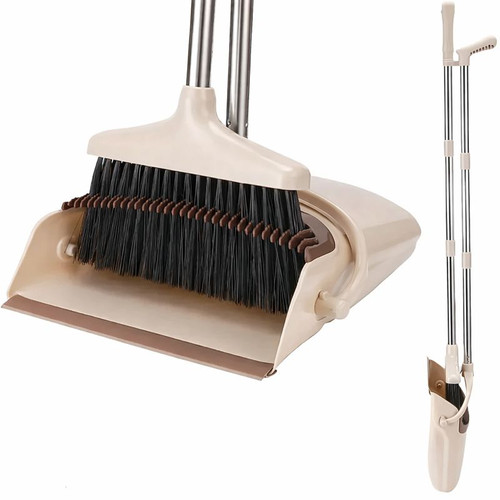Heavy duty dustpan and brush - heavy,