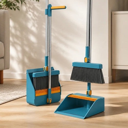 Long handled dustpan and brush - handled,