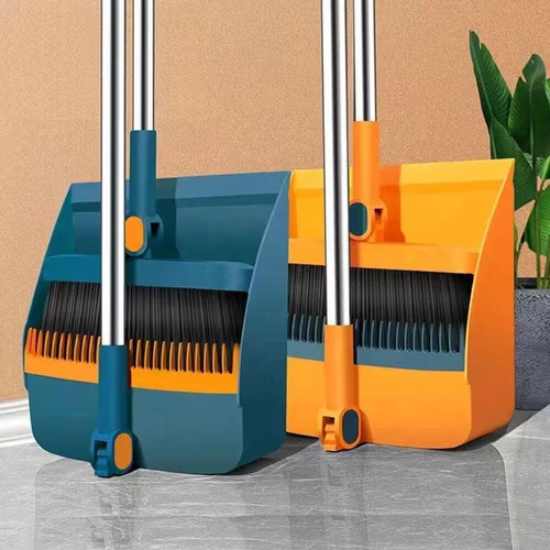 Long handled dustpan - handled, brush