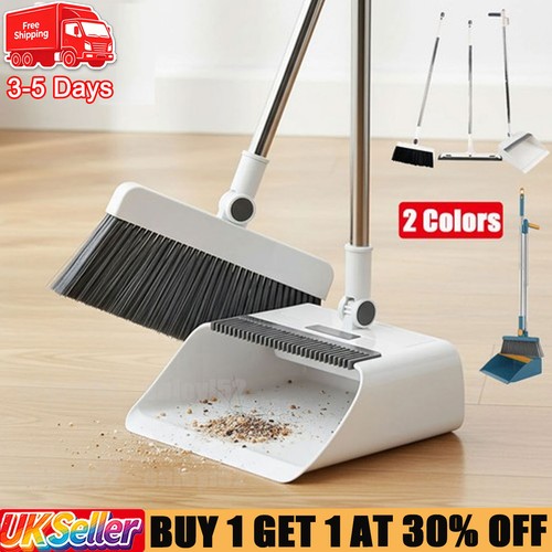 3pcs long handled - dustpan, and