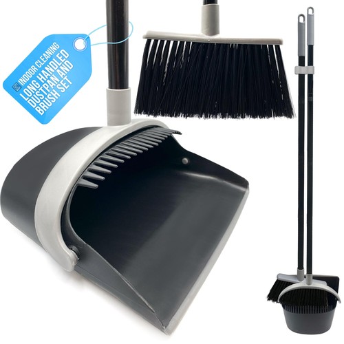 Long handled dustpan - long, brush