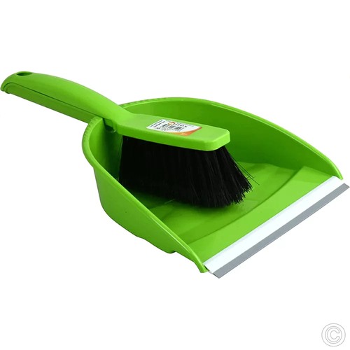 Plastic dustpan and brush set - dustpan,