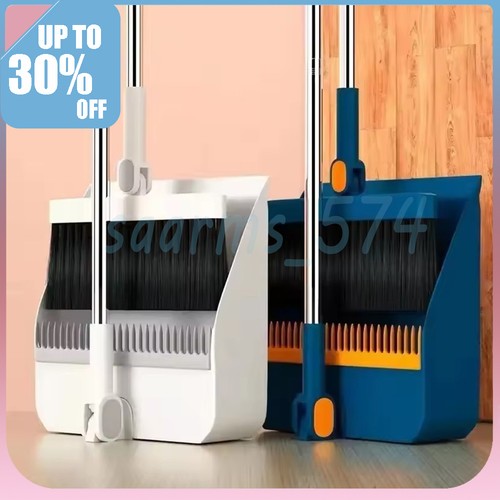 Long handled dustpan - long, brush