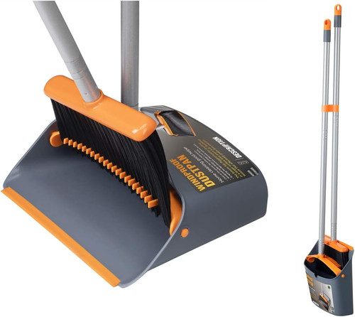 Long handled dustpan and - long,
